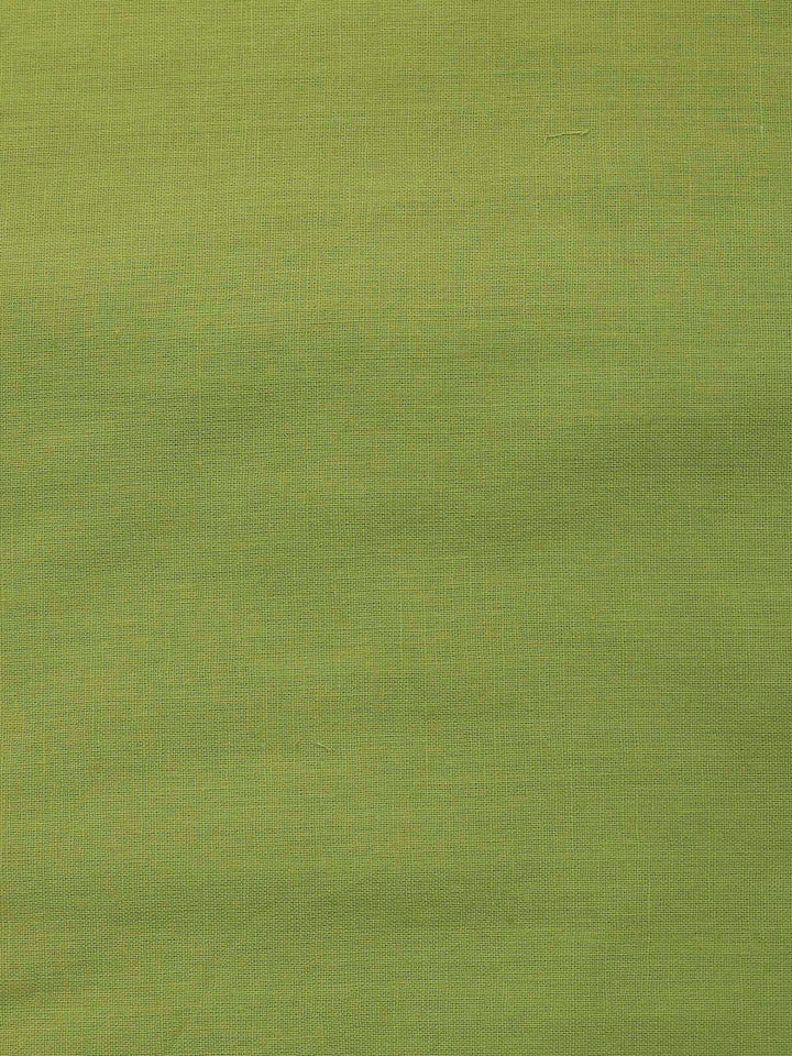 Pista Green Embroidery Chanderi Unstitched Dress Material