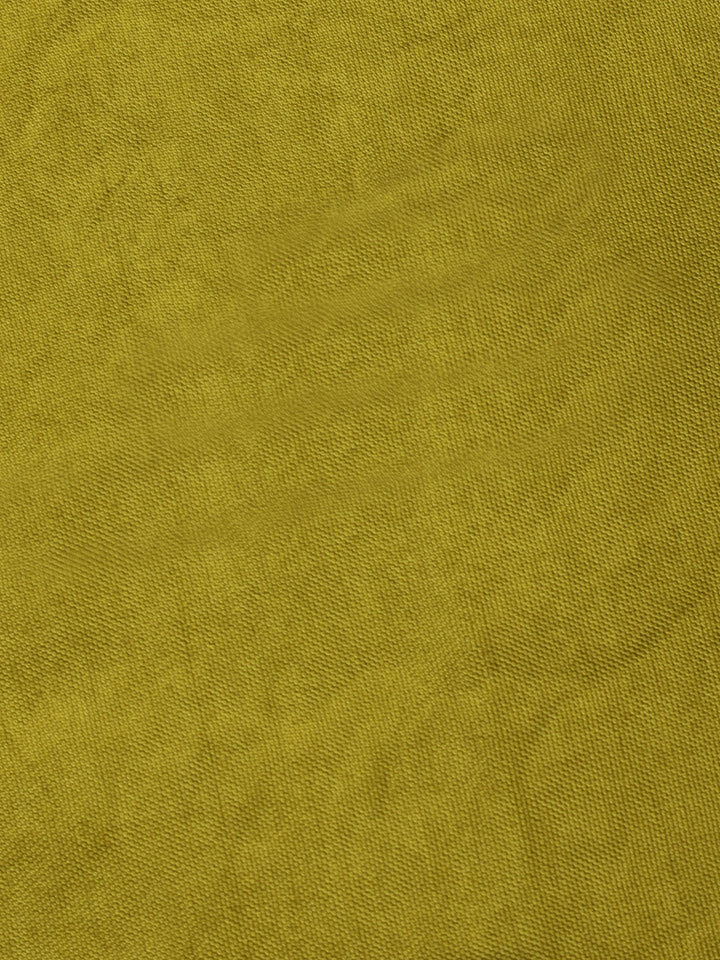 Green Embroidered Chanderi Unstitched Suit &amp; Pant With Banarsi Dupatta