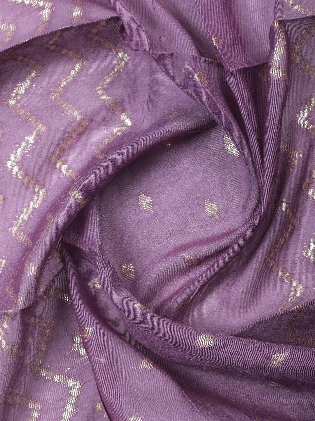 Lavender Embroidery Tissue Unstitched Dress Material