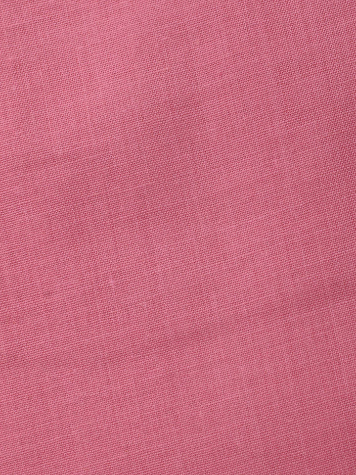 Pink Lavender Printed Cotton Blend Unstitched Dress Material