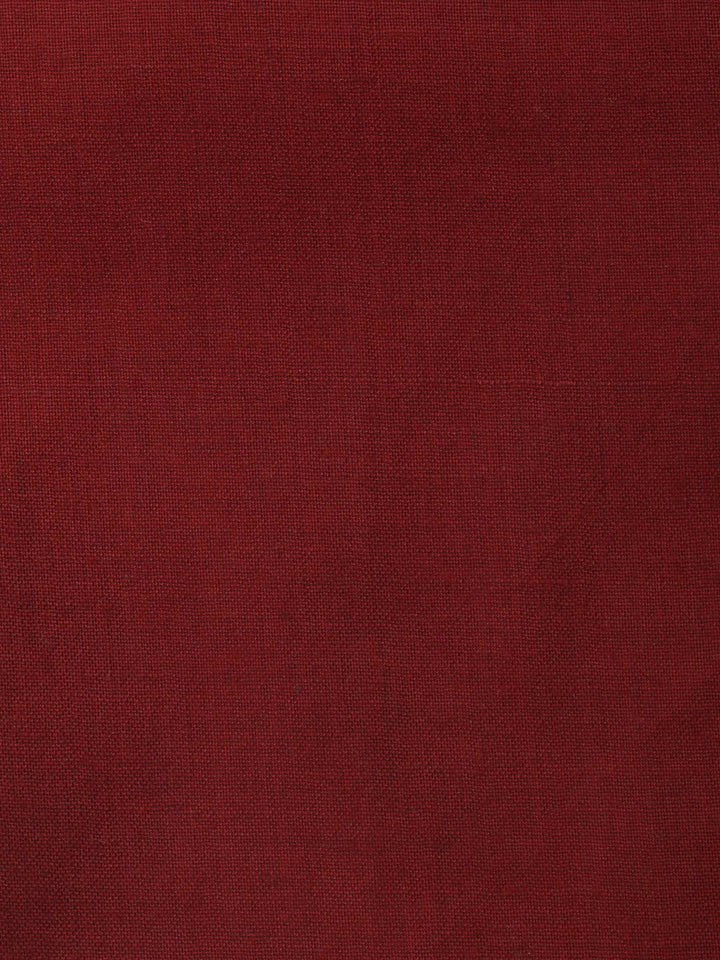 Brown Embroidery Cotton Blend Unstitched Dress Material