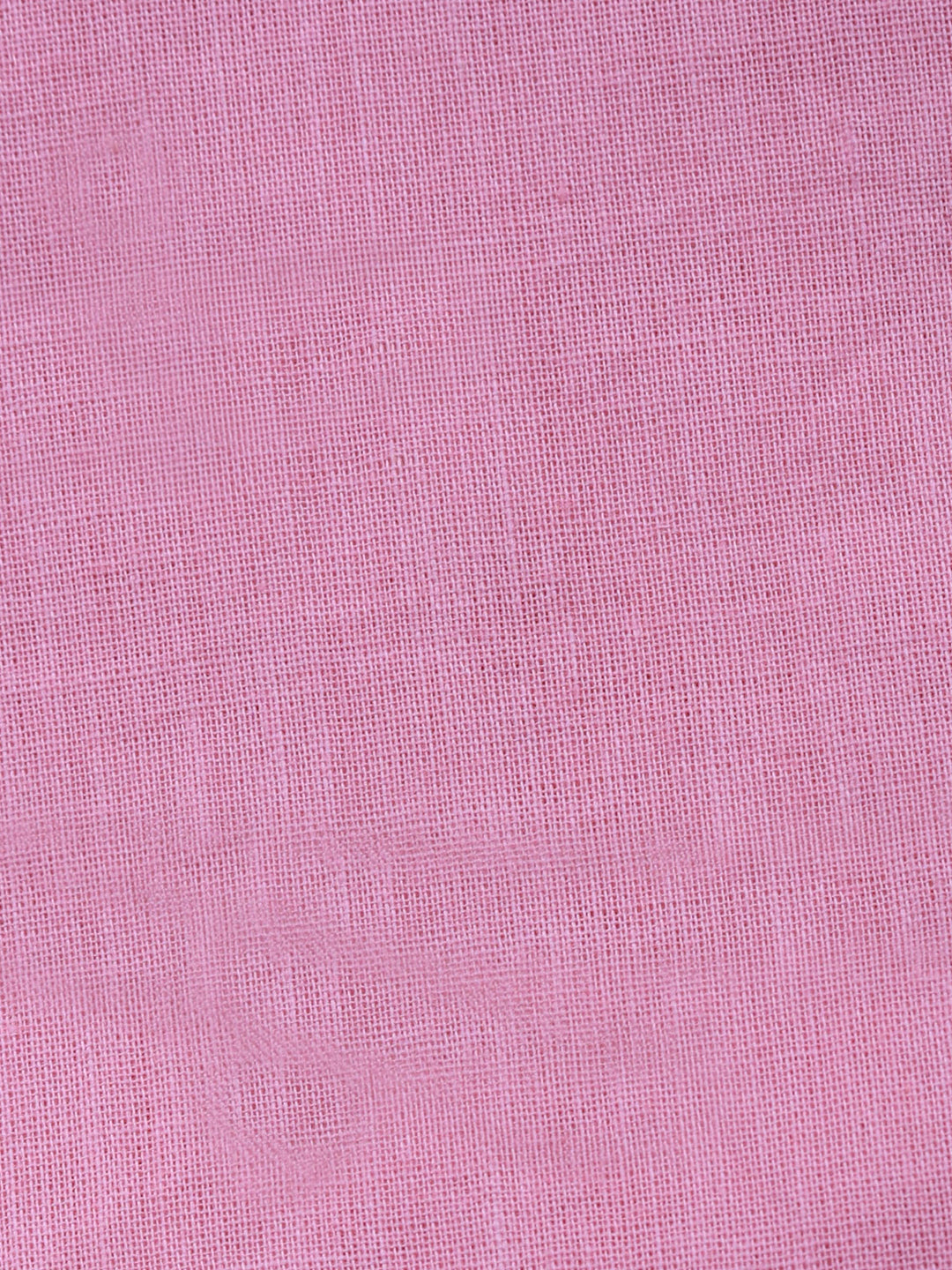 Pink Embroidered Cotton Blend Unstitched Suit &amp; Pant With Cotton Dupatta