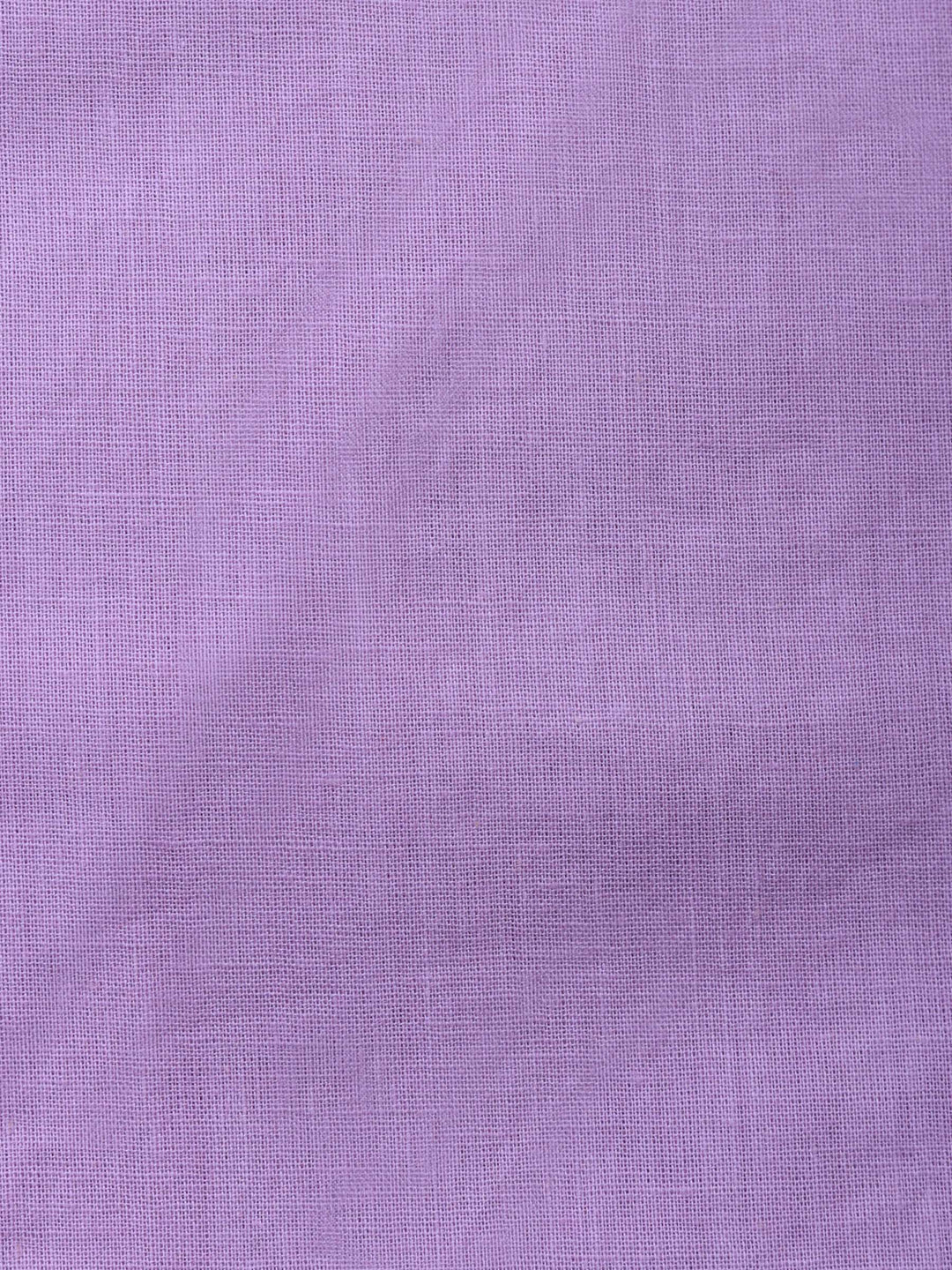 Lavender Embroidered Cotton Blend Unstitched Suit &amp; Pant With Cotton Dupatta