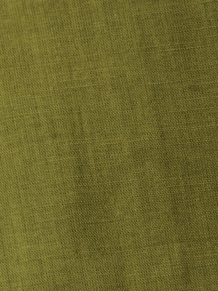 Green Embroidery Cotton Blend Unstitched Dress Material