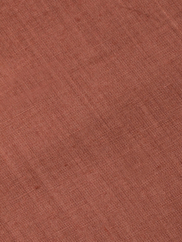 Peach Pink Printed Chanderi Unstitched Dress Material