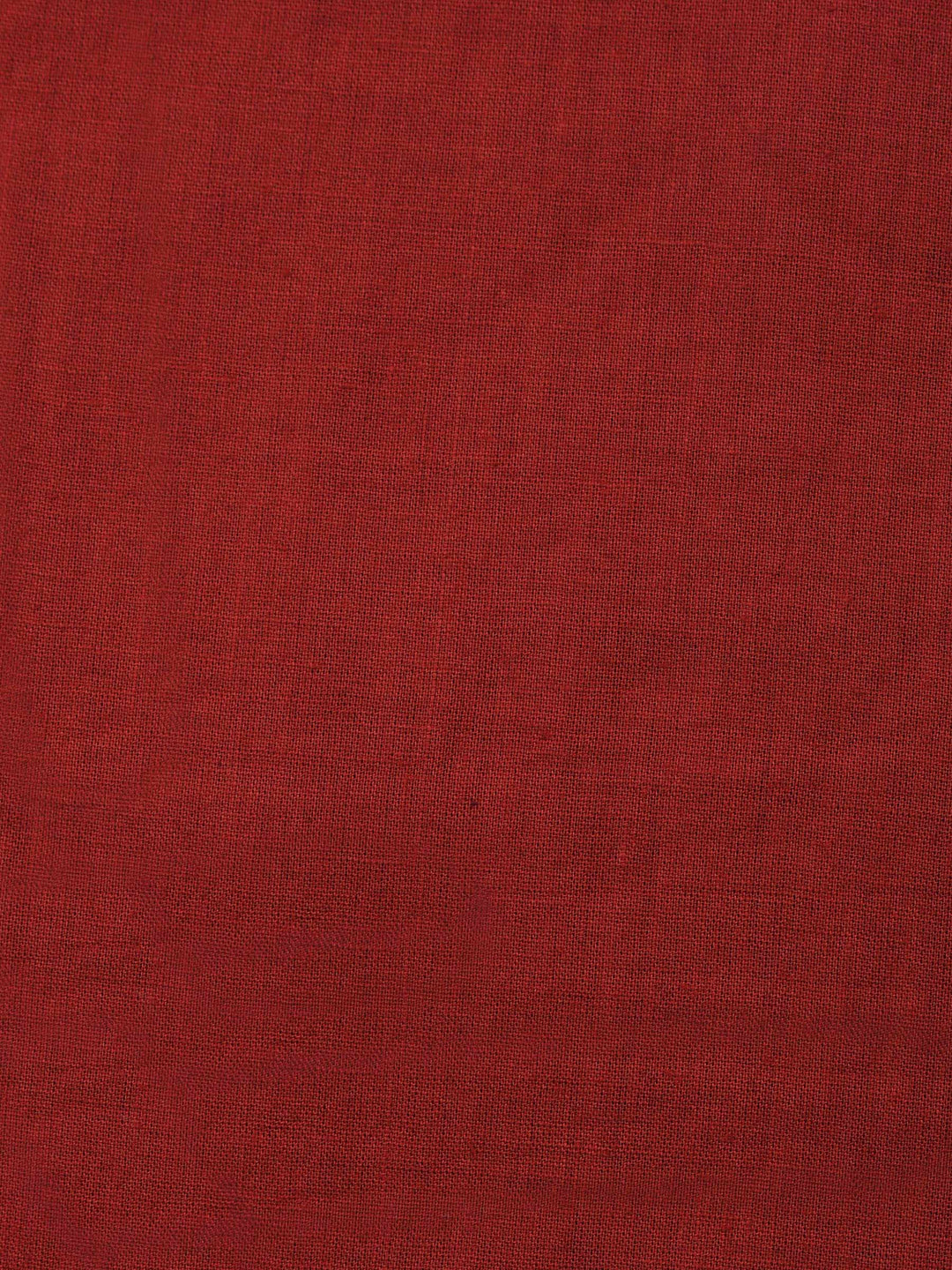 Beige Maroon Printed Cotton Blend Unstitched Suit &amp; Pant With Cotton Dupatta