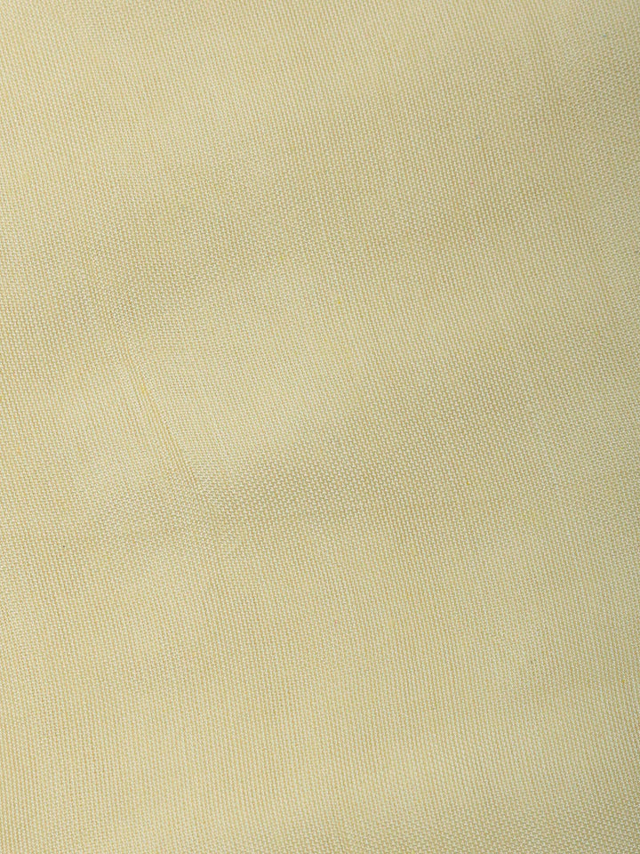 Golden Beige Embroidery Tissue Unstitched Dress Material