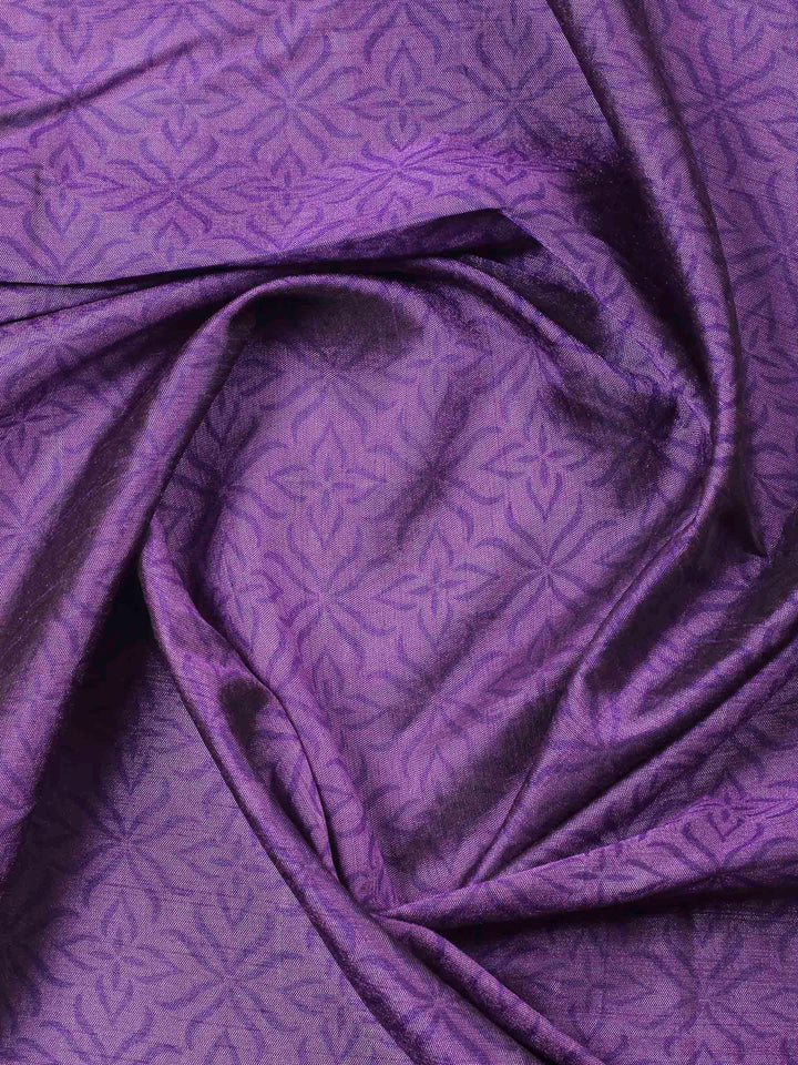 Mustard Patola Printed Art Silk Unstitched Dress Material