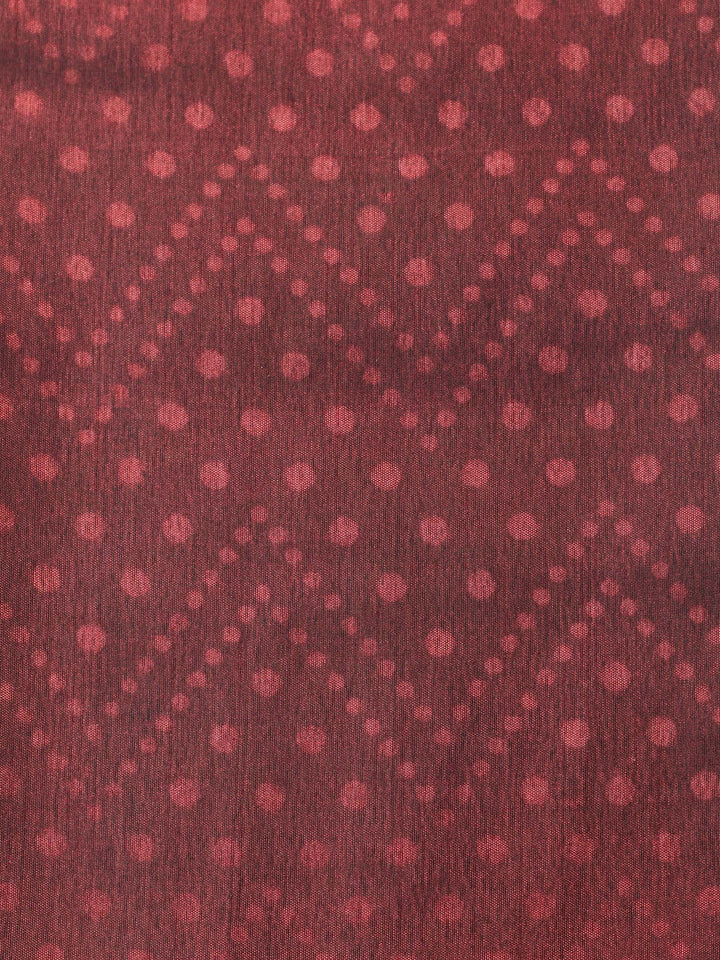 Mustard Woven Design Art Silk Unstitched Suit &amp; Pant With Art Silk Dupatta