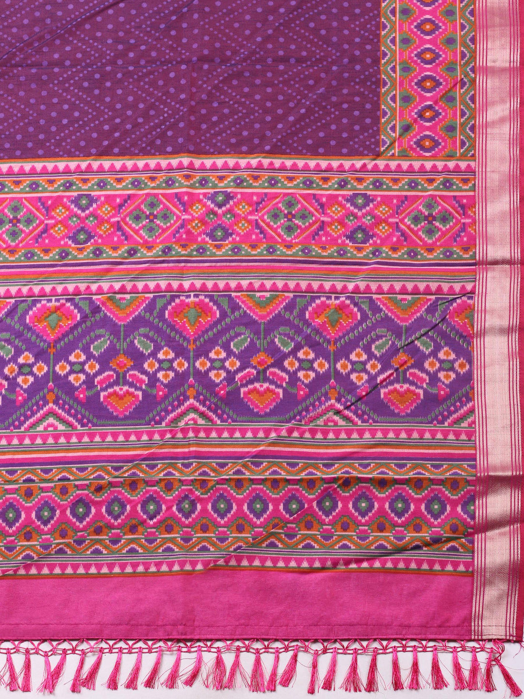 Pink Woven Design Art Silk Unstitched Suit &amp; Pant With Art Silk Dupatta