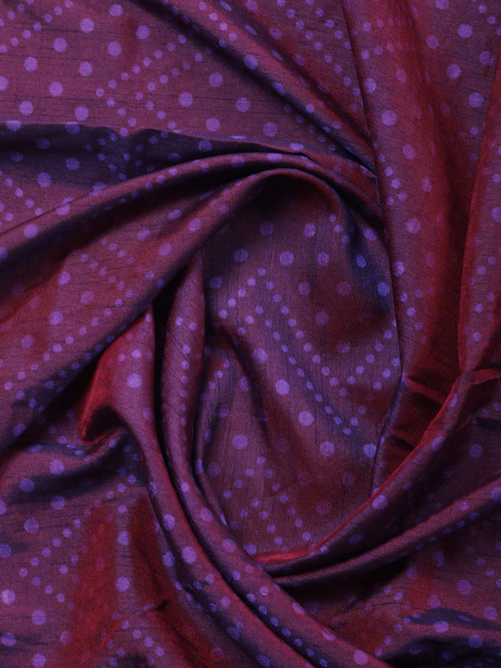 Pink Woven Design Art Silk Unstitched Suit &amp; Pant With Art Silk Dupatta