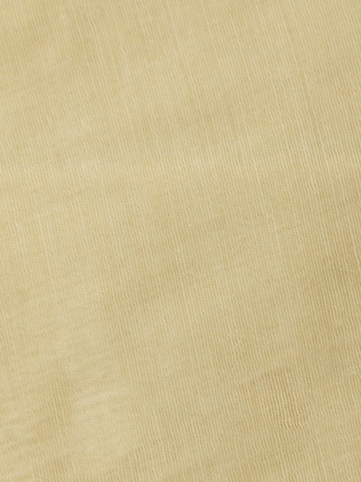 Beige Embroidery Art Silk Unstitched Dress Material