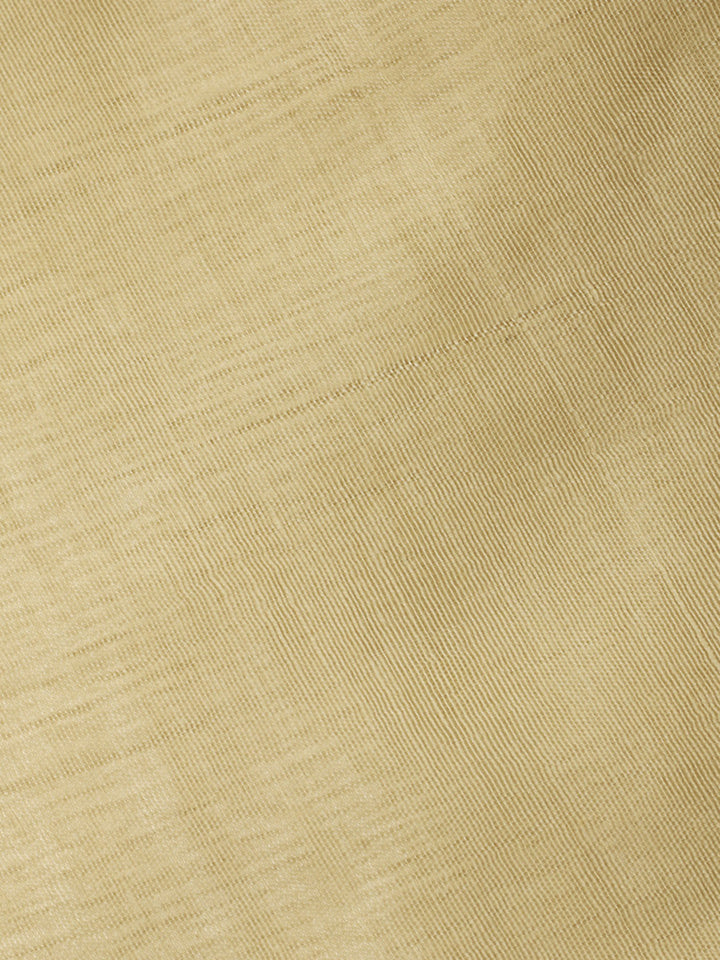 Beige Embroidery Art Silk Unstitched Dress Material