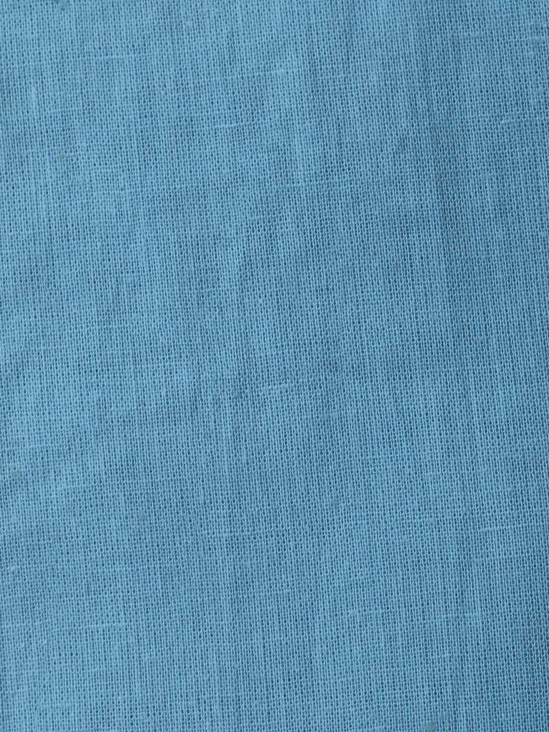 Sky Blue Resham Zari Neck Cotton Blend Unstitched Dress Material