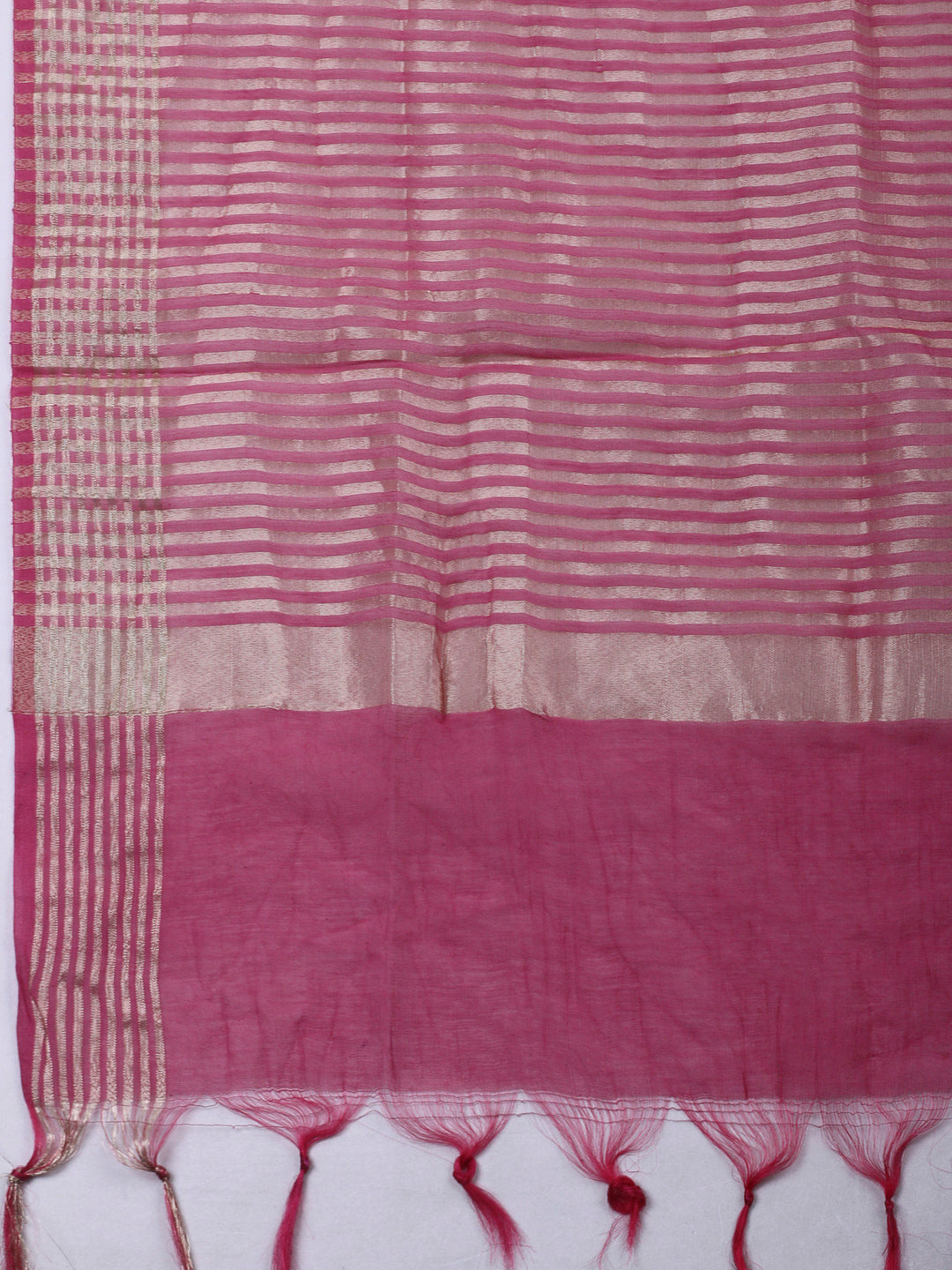 Dull Pink Embroidery Cotton Blend Unstitched Dress Material
