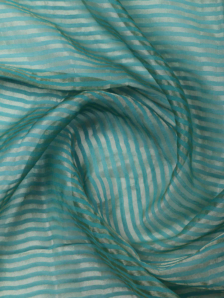 Sea Green Embroidery Cotton Blend Unstitched Dress Material