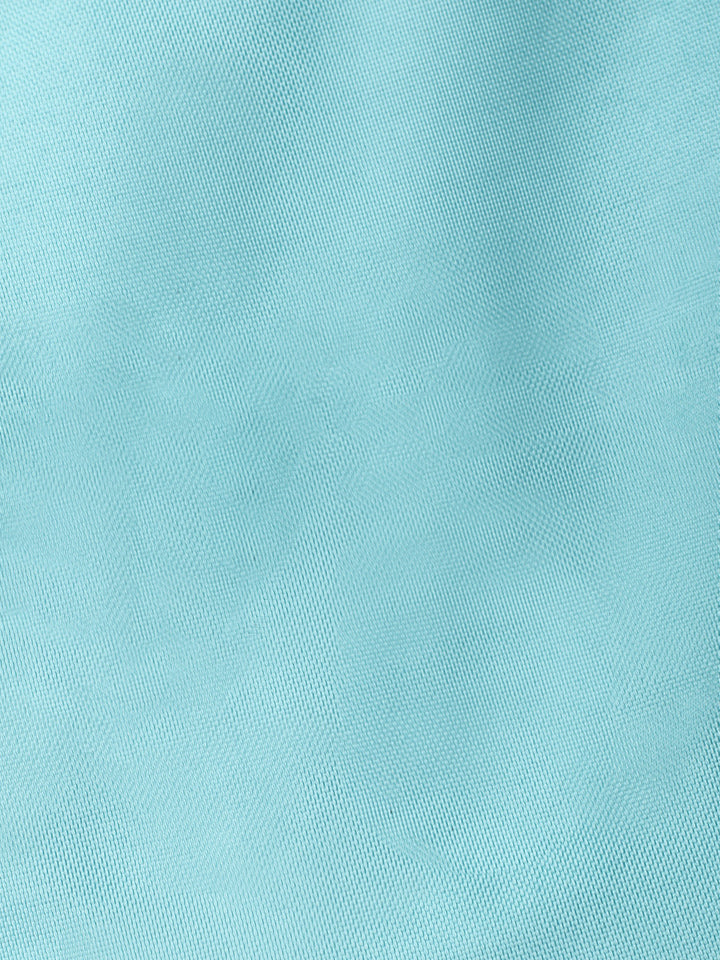 Sky Blue Embroidery Art Silk Unstitched Dress Material