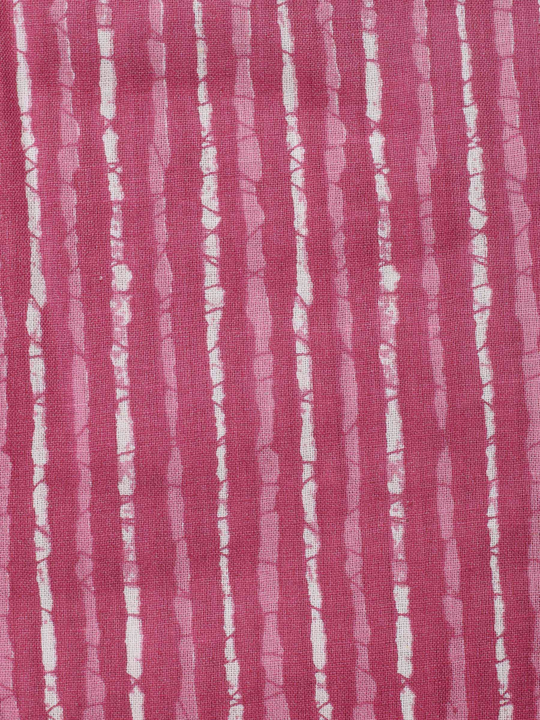 Pink Printed Cotton Blend Unstitched Dress Material