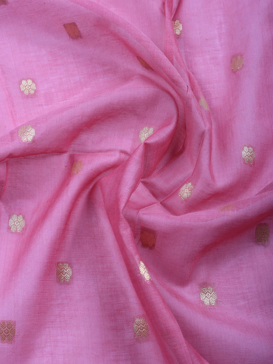 Lavender Embroidered Chanderi Unstitched Suit &amp; Pant With Chanderi Dupatta