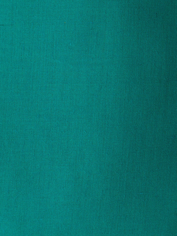 Beige Sea Green Embroidered Chanderi Unstitched Suit &amp; Pant With Chanderi Dupatta
