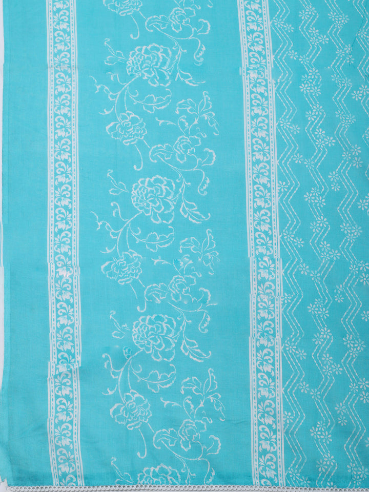 Firozee Printed Cotton Blend Unstitched Dress Material