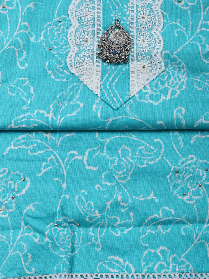 Firozee Printed Cotton Blend Unstitched Dress Material