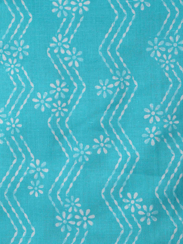 Firozee Printed Cotton Blend Unstitched Dress Material