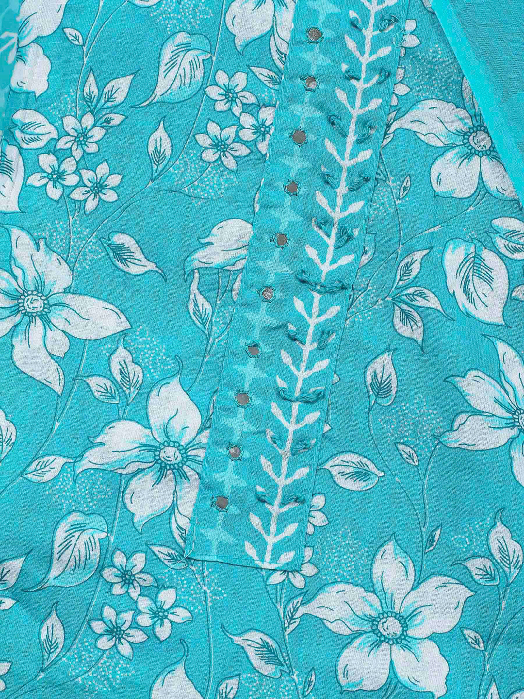 Firozee Printed Cotton Blend Unstitched Dress Material