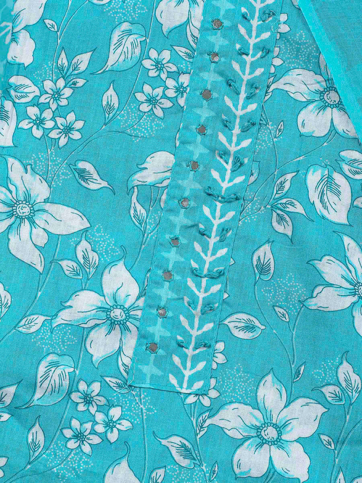 Firozee Printed Cotton Blend Unstitched Dress Material
