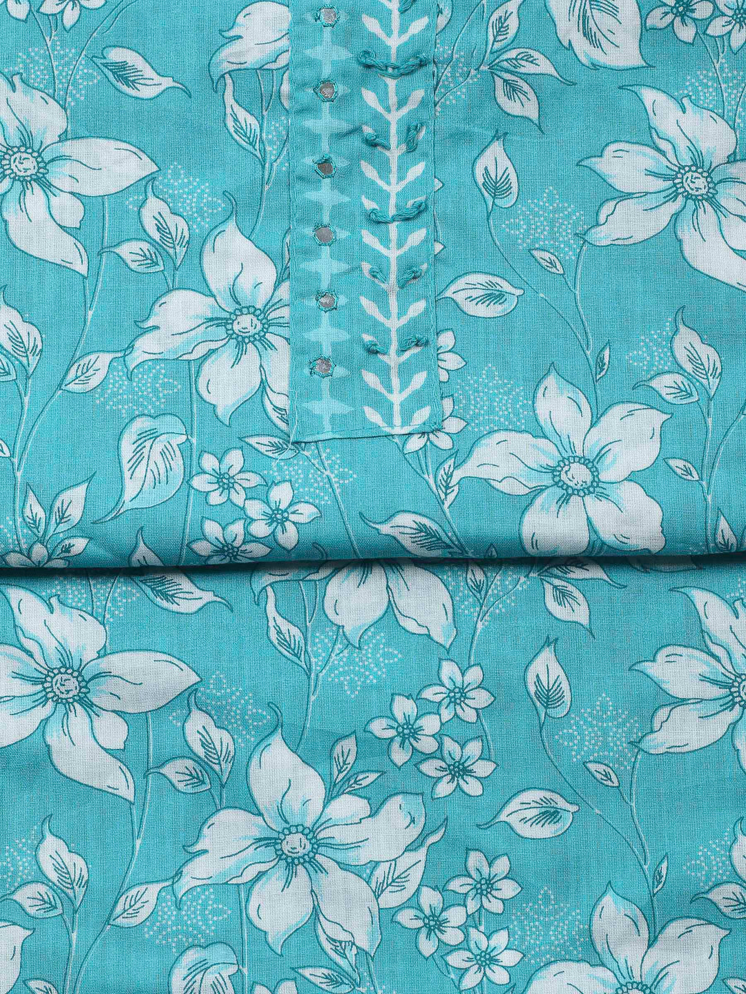 Firozee Printed Cotton Blend Unstitched Dress Material