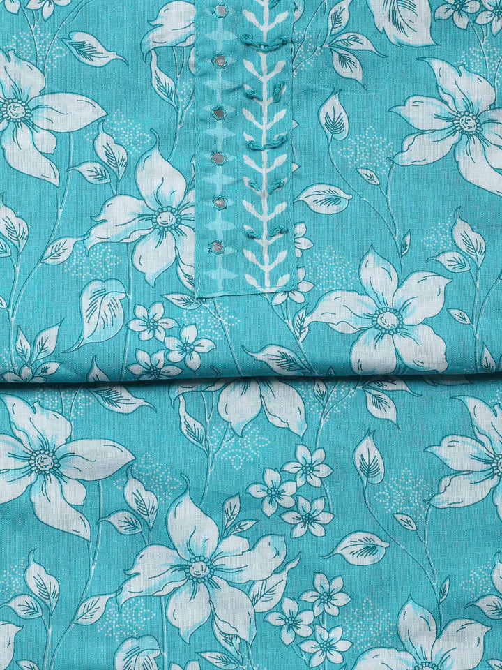 Firozee Printed Cotton Blend Unstitched Dress Material