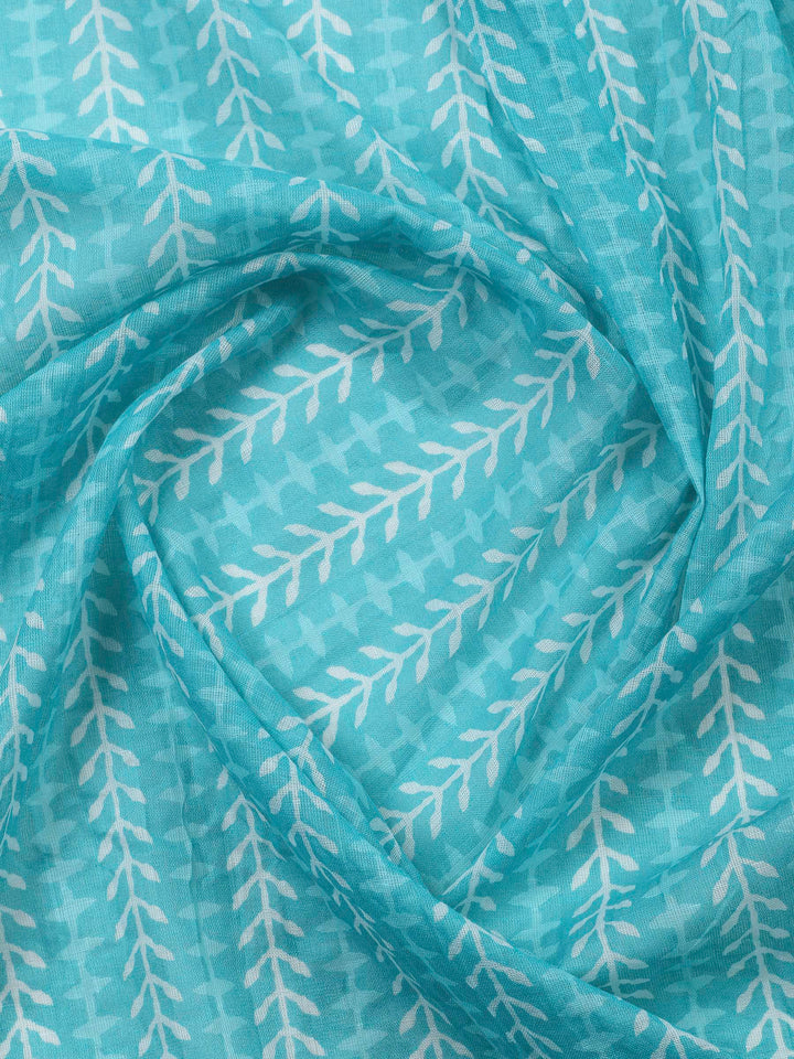 Firozee Printed Cotton Blend Unstitched Dress Material
