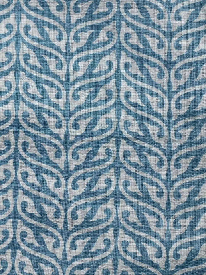 Grey Lt Printed Cotton Blend Unstitched Dress Material