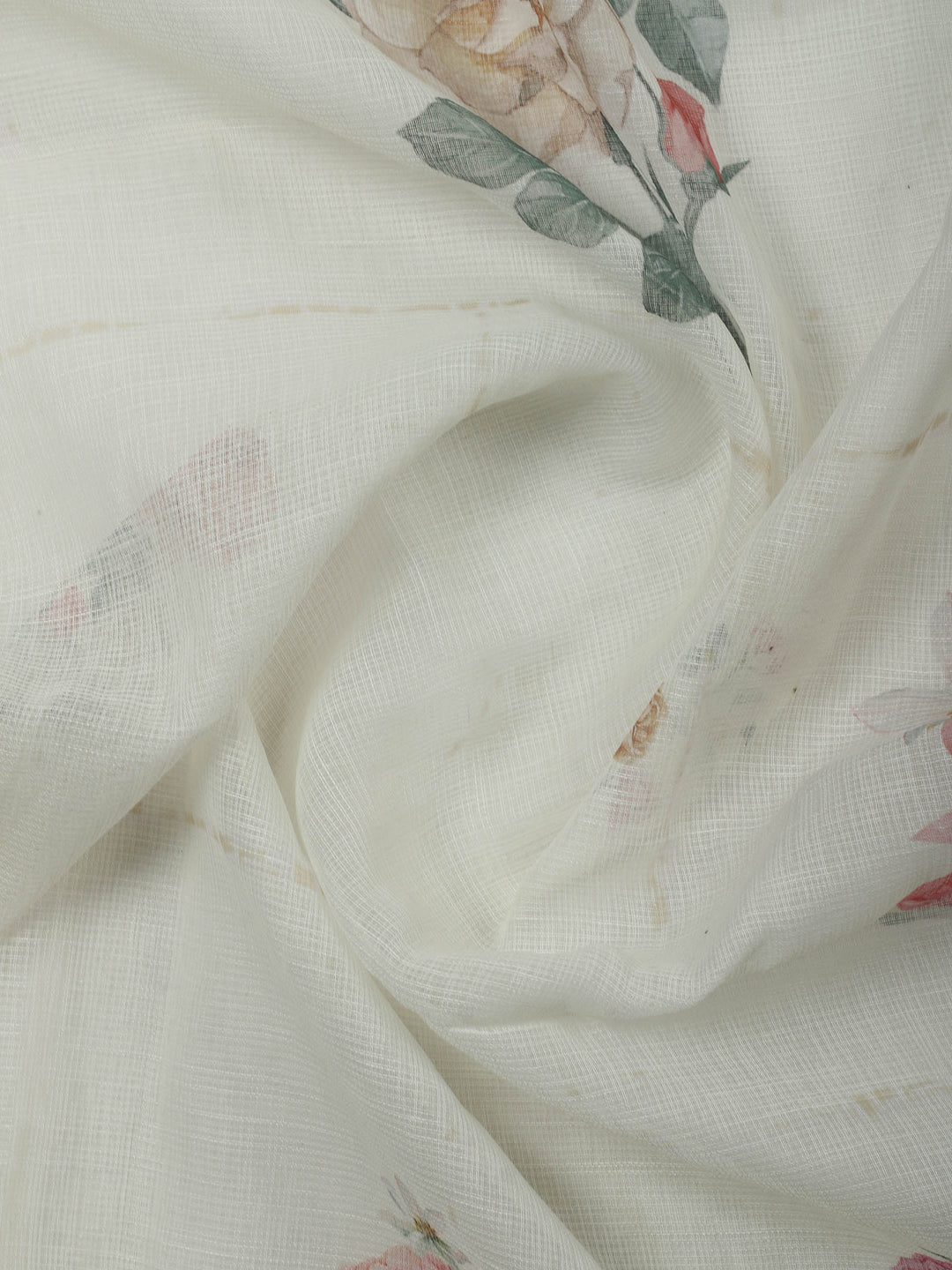 Sea Green Embroidery Linen Unstitched Dress Material
