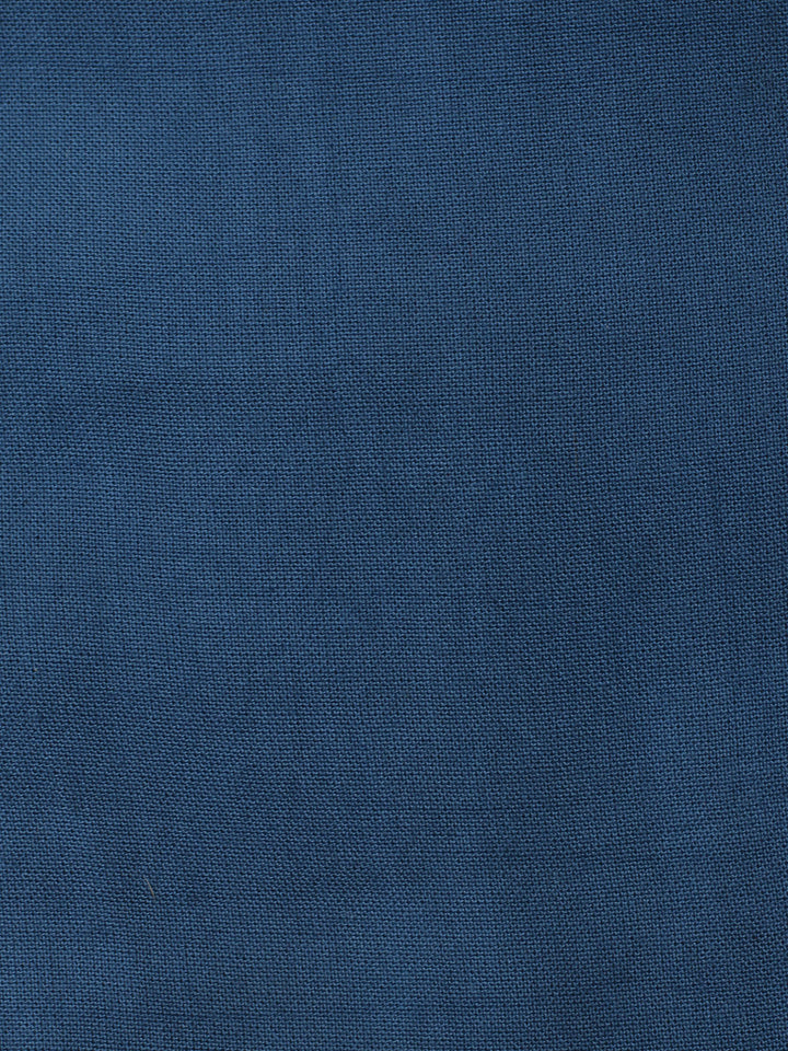 Blue  Cotton Unstitched Dress Material