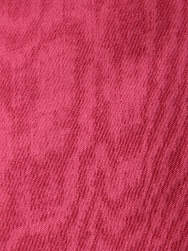 Coral Pink  Cotton Unstitched Dress Material