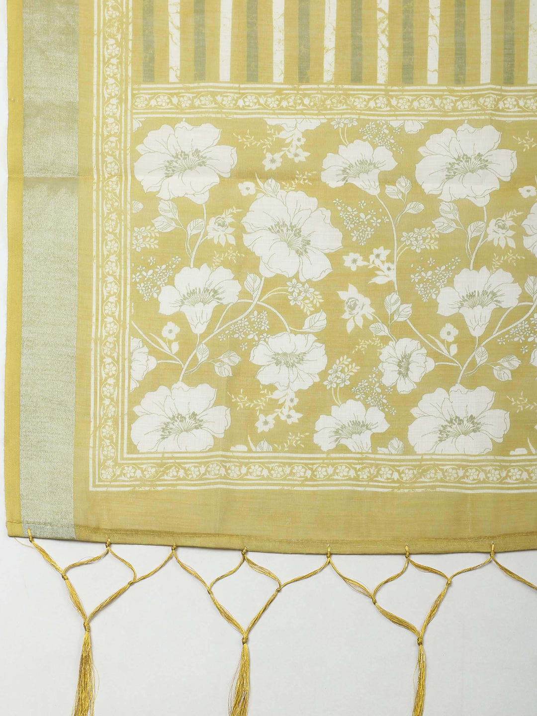 Lemon  Cotton Unstitched Dress Material