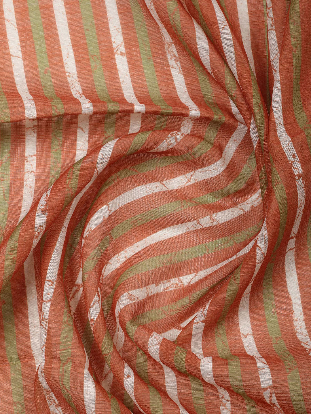 Rust  Cotton Unstitched Dress Material