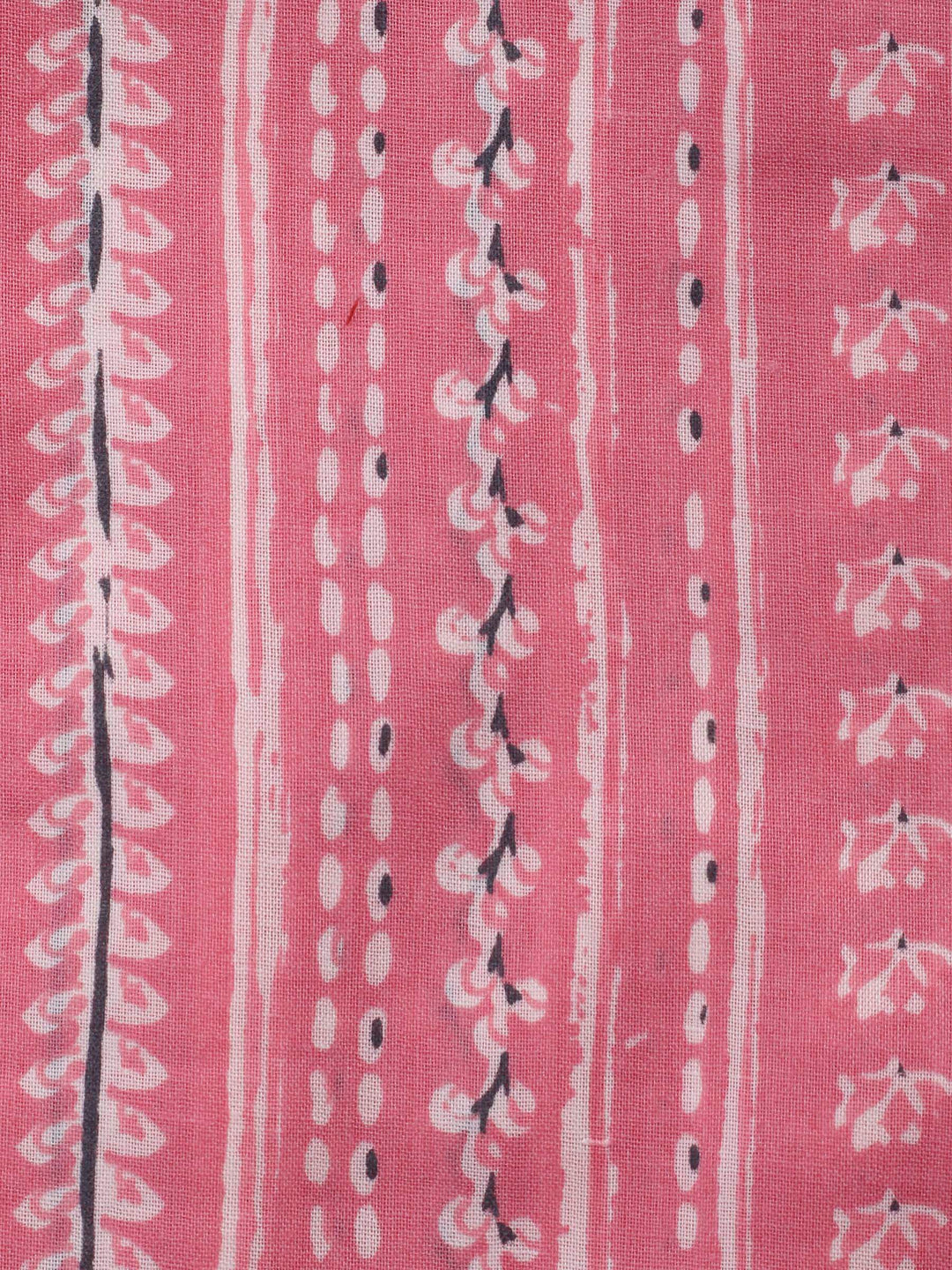 Pink Embroidery Cotton Blend Unstitched Dress Material