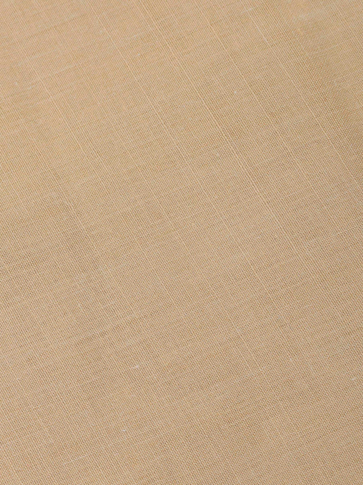 Beige Printed Cotton Blend Unstitched Dress Material