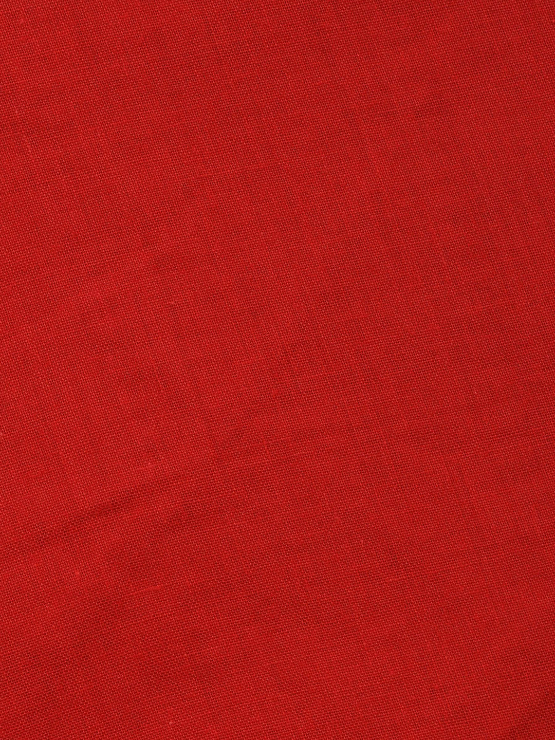 Red Printed Cotton Blend Unstitched Dress Material