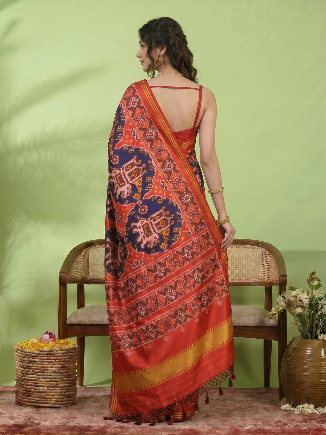 Patola Printed Art Silk Saree