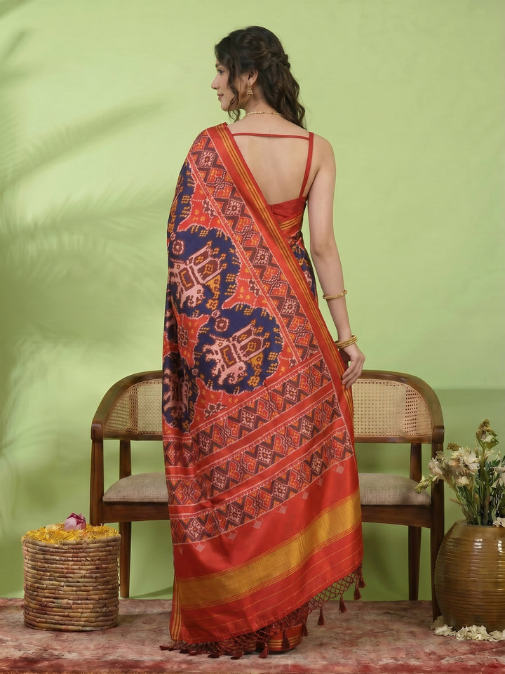 Patola Printed Art Silk Saree