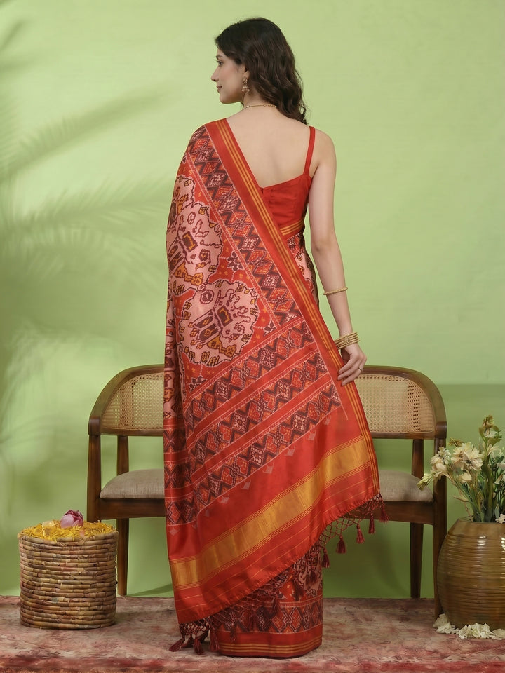 Patola Printed Art Silk Saree