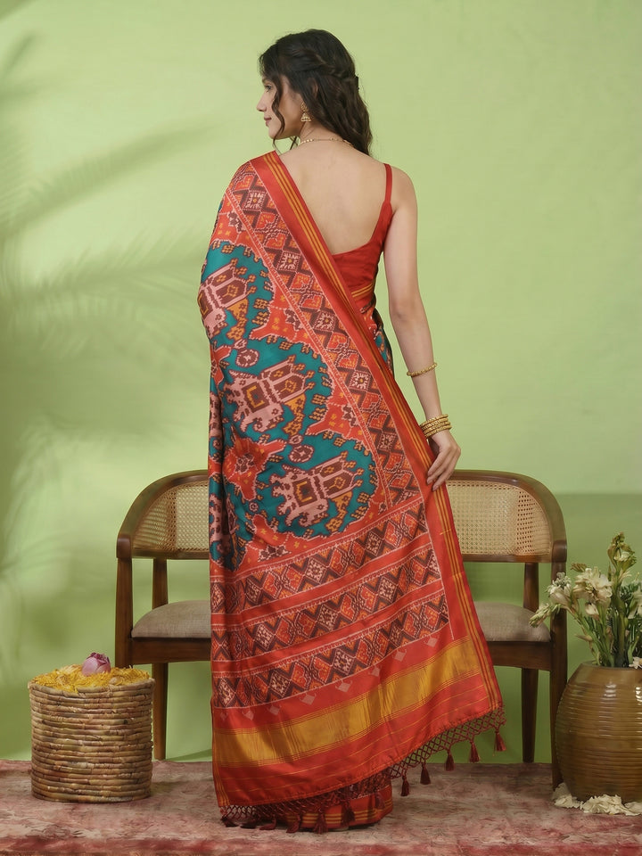 Patola Printed Art Silk Saree