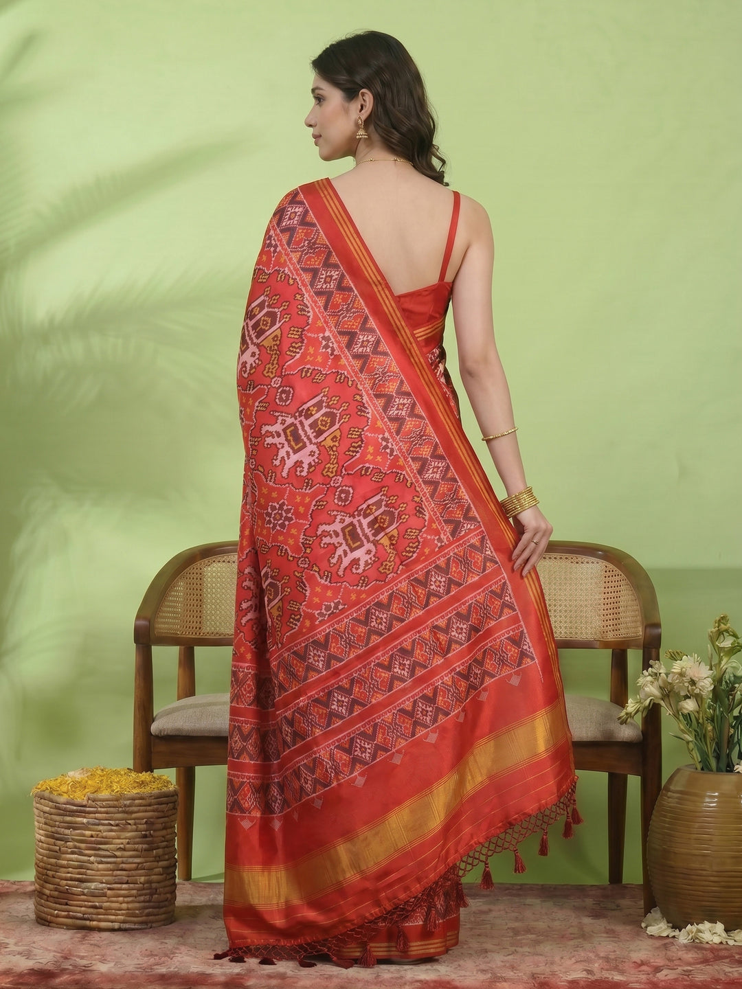 Patola Printed Art Silk Saree