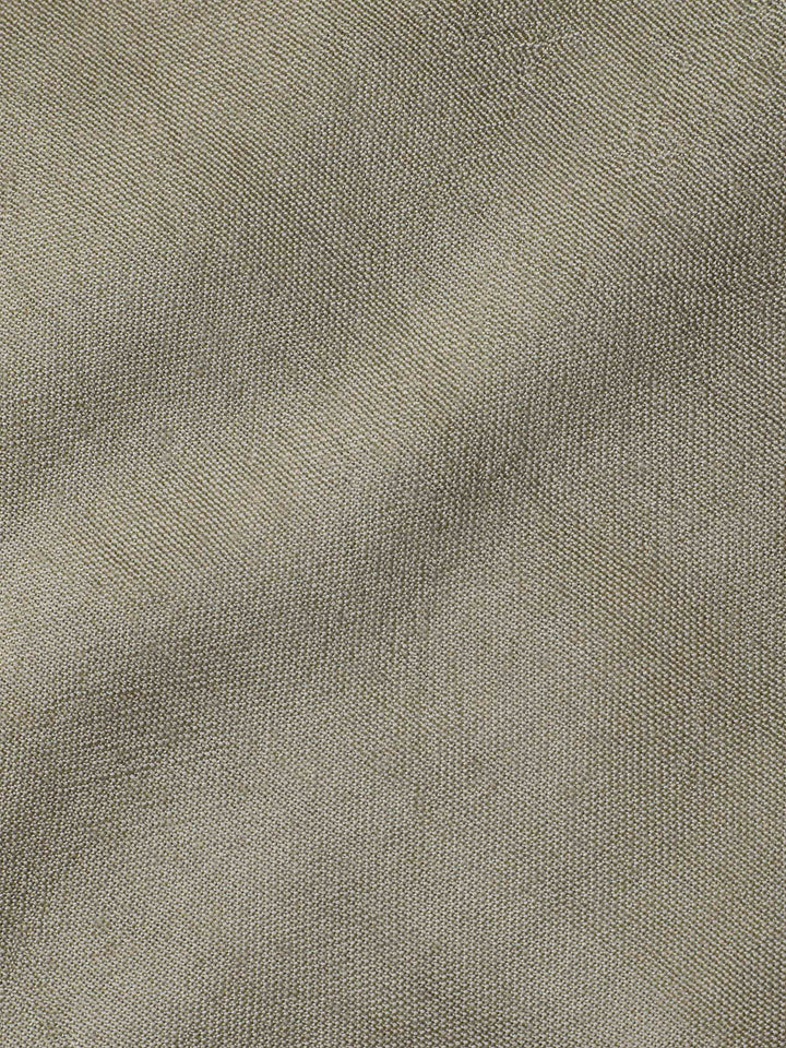 Beige-Green Embroidery Chanderi Unstitched Dress Material