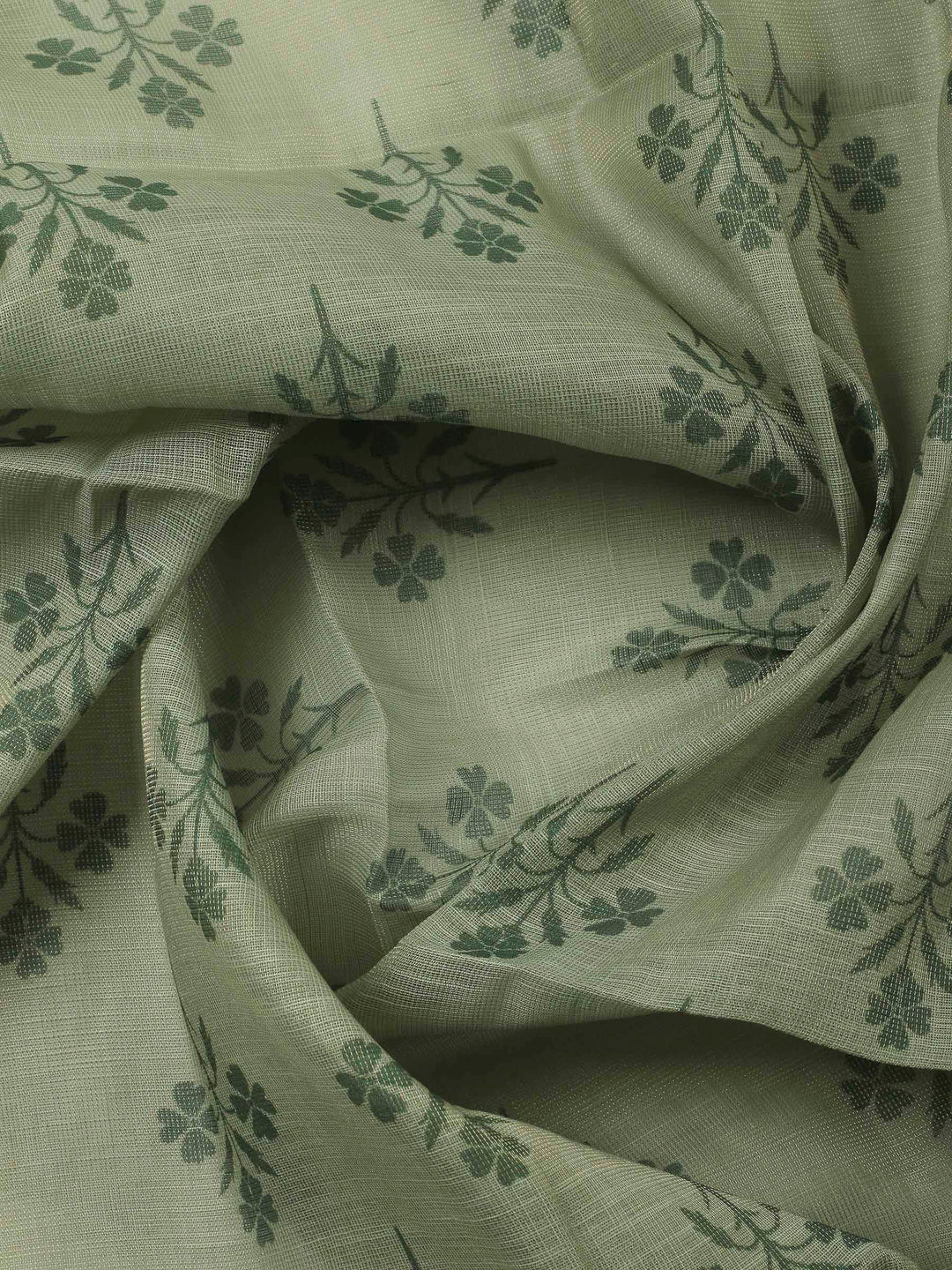 Aqua Green Embroidery Chanderi Unstitched Dress Material