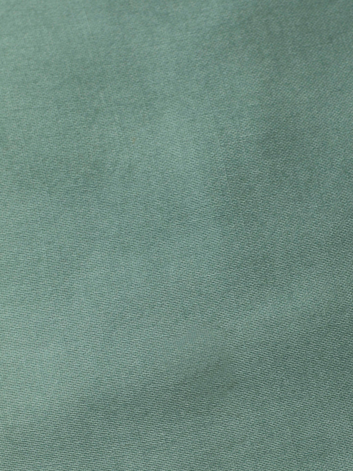 Aqua Green Embroidery Cotton Blend Unstitched Dress Material