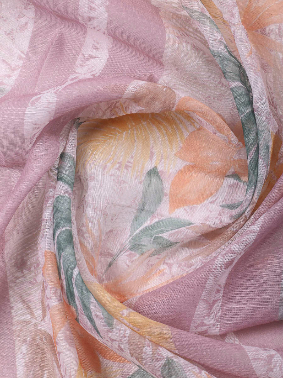 Pink Embroidery Cotton Blend Unstitched Dress Material